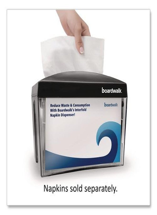 Boardwalk Interfold Napkin Dispenser, 7.9" x 5.6" x 7.9", Commercial Dispensing For Restaurants, Cafeterias, Breakrooms, Compact Design, Made in the USA - Image 2